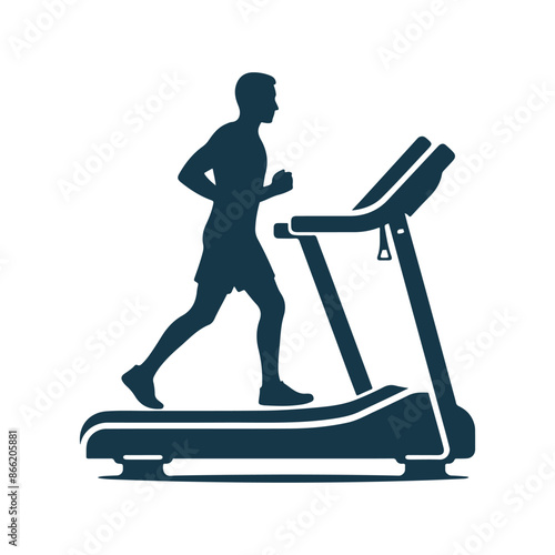 vector Gym and fitness silhouette design illustration template