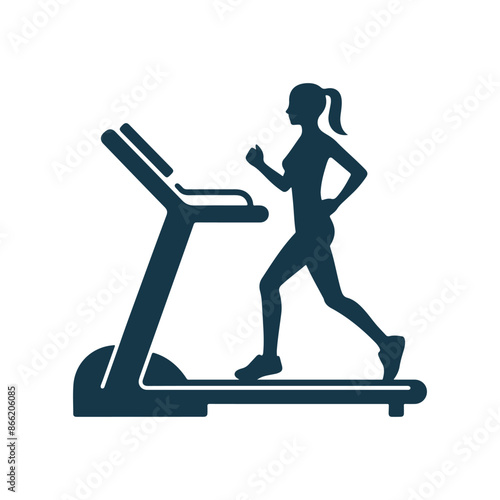 vector Gym and fitness silhouette design illustration template