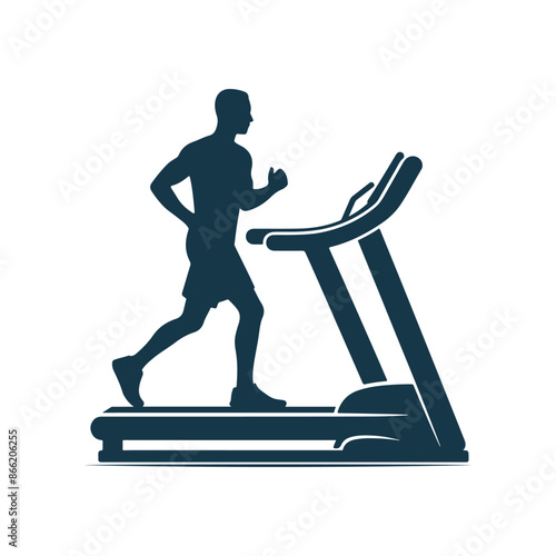 vector Gym and fitness silhouette design illustration template