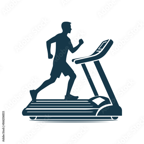 vector Gym and fitness silhouette design illustration template