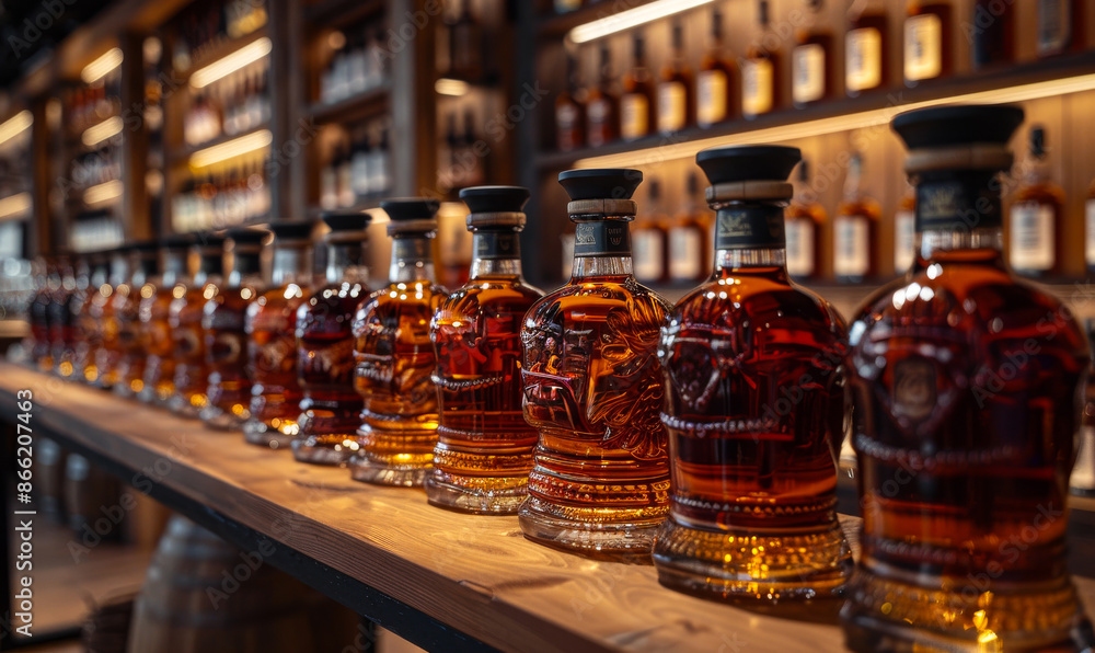custom made wallpaper toronto digitalA row of liquor bottles on a wooden shelf. The bottles are lined up and appear to be of different sizes