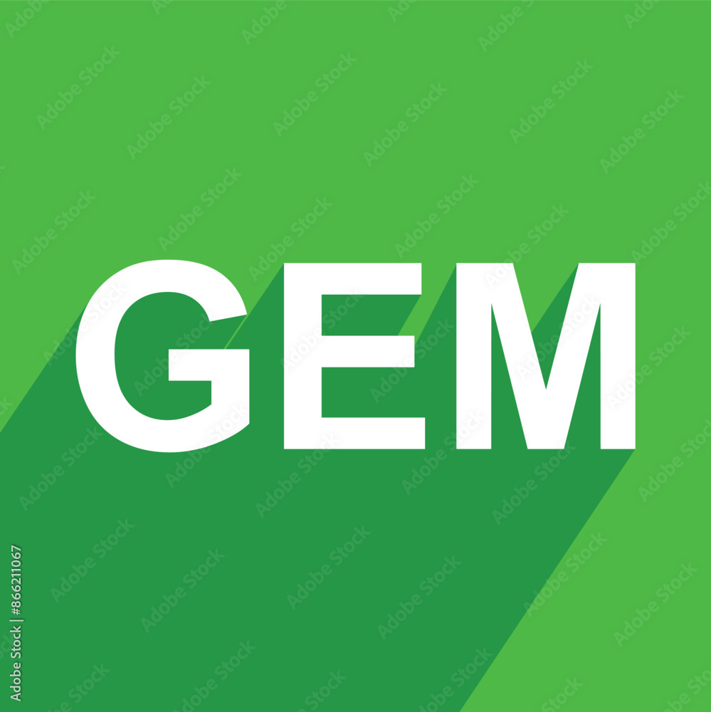 GEM File Format Icon For Your Project GEM File Format Icon For Your Project