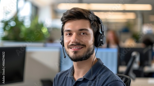 Europian male customer service