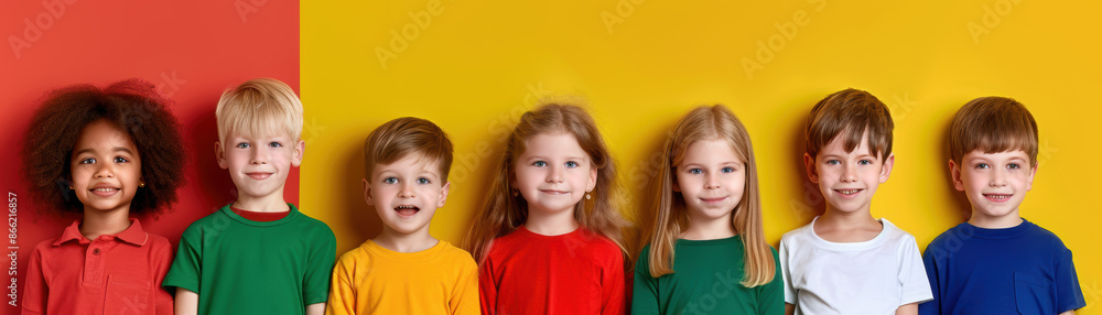Children in a backtoschool language class, learning new words and phrases, colorful flashcards, art Children in a backtoschool language class, learning new words and phrases, colorful flashcards, art