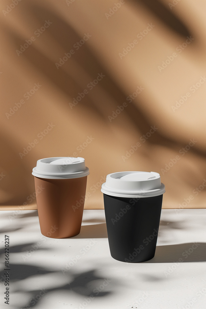 coffee to go mockup, minimalistic coffee to go mockup, minimalistic