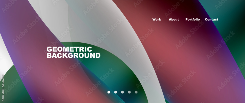 Bright multicolored geometric abstract shapes. Minimal trendy simplicity concept. Modern overlapping forms Bright multicolored geometric abstract shapes. Minimal trendy simplicity concept. Modern overlapping forms