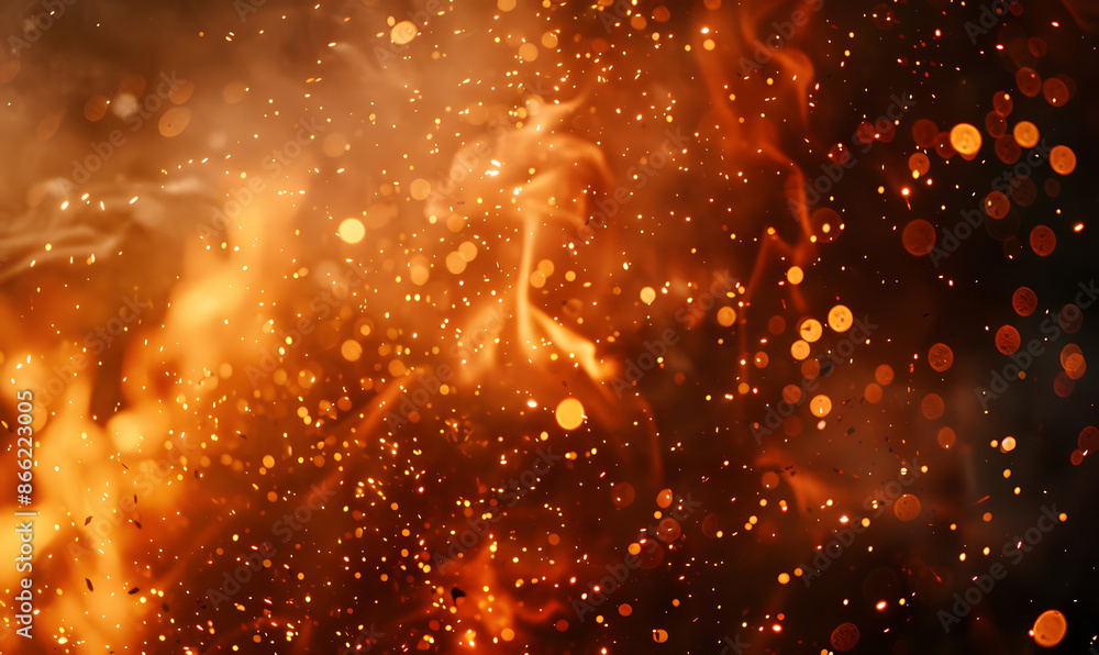 fire spark burn on dark background fire spark burn on dark background