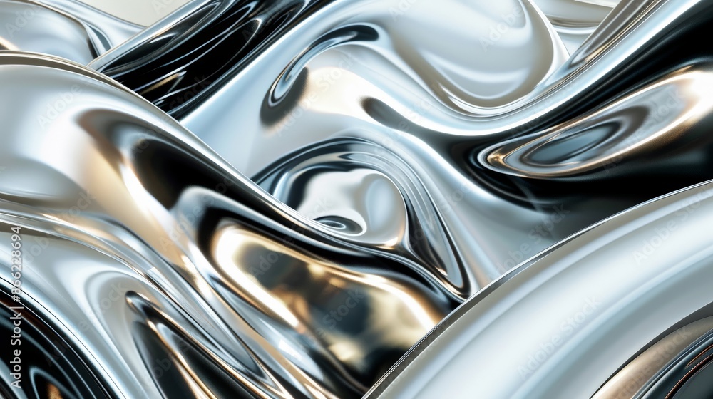 Abstract background with liquid metal texture. Contemporary metallic silver dynamic backdrop Abstract background with liquid metal texture. Contemporary metallic silver dynamic backdrop