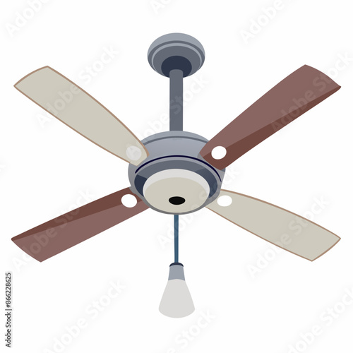 Ceiling fan vector illustration 