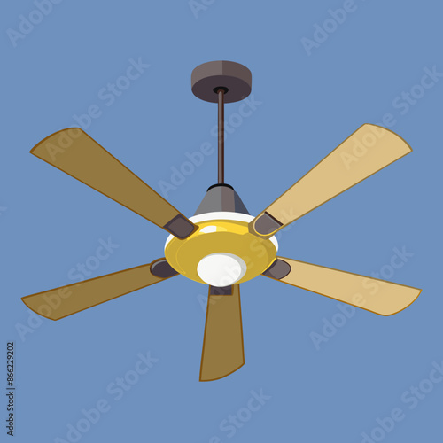 Ceiling fan vector illustration 