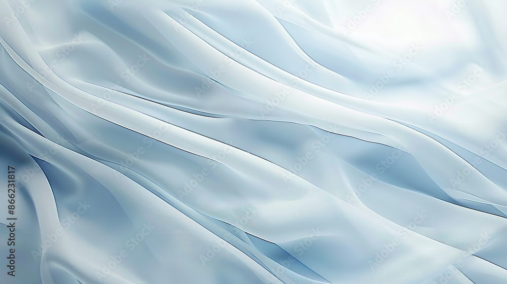 Soft Light Indigo Gradient Background with Gentle Waves of Color for Elegant and Tranquil Presentations.