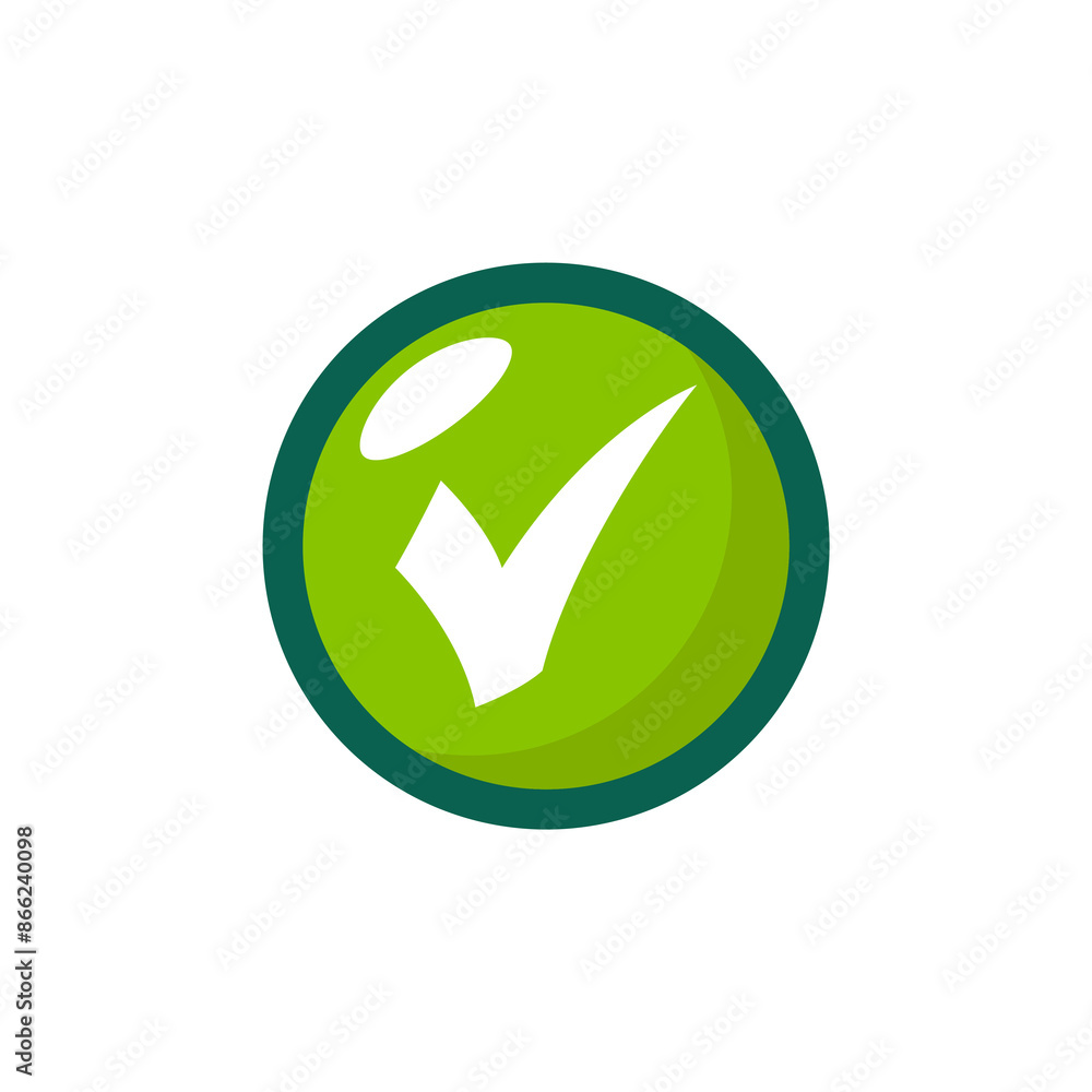 Check mark vector icon logo design illustration Check mark vector icon logo design illustration