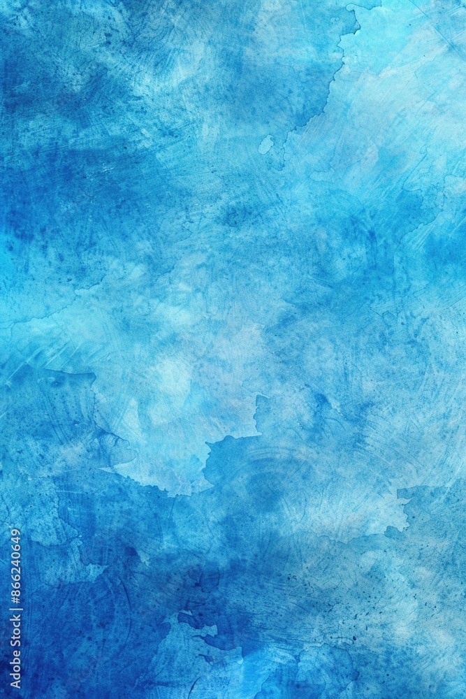 Light Blue Textured Background. Sky Gradient with Watercolor Strokes on Old Paper Light Blue Textured Background. Sky Gradient with Watercolor Strokes on Old Paper