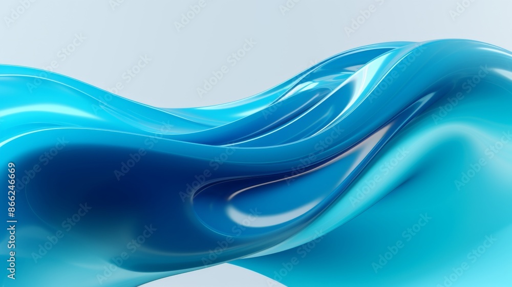 Abstract Blue Flowing Wave Background. Modern, Fluid Design for Technology, Water, or Abstract Concepts Abstract Blue Flowing Wave Background. Modern, Fluid Design for Technology, Water, or Abstract Concepts