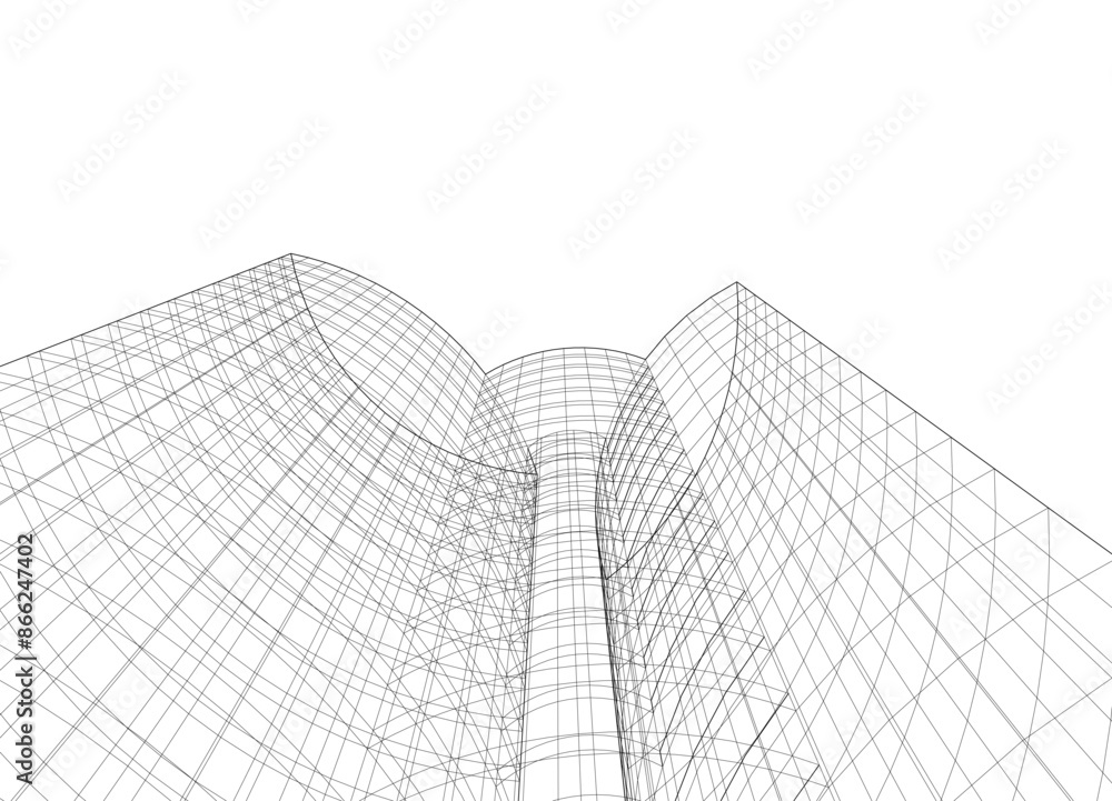 Concept city architecture vector illustration Concept city architecture vector illustration