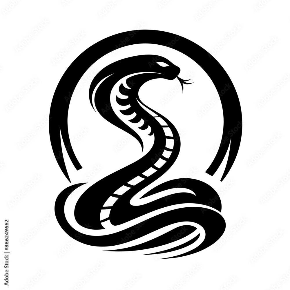 silhouette illustration of snake vector silhouette illustration of snake vector