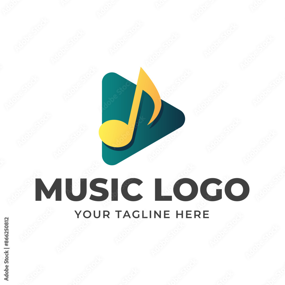 Music vector logo graphic modern abstract Music vector logo graphic modern abstract