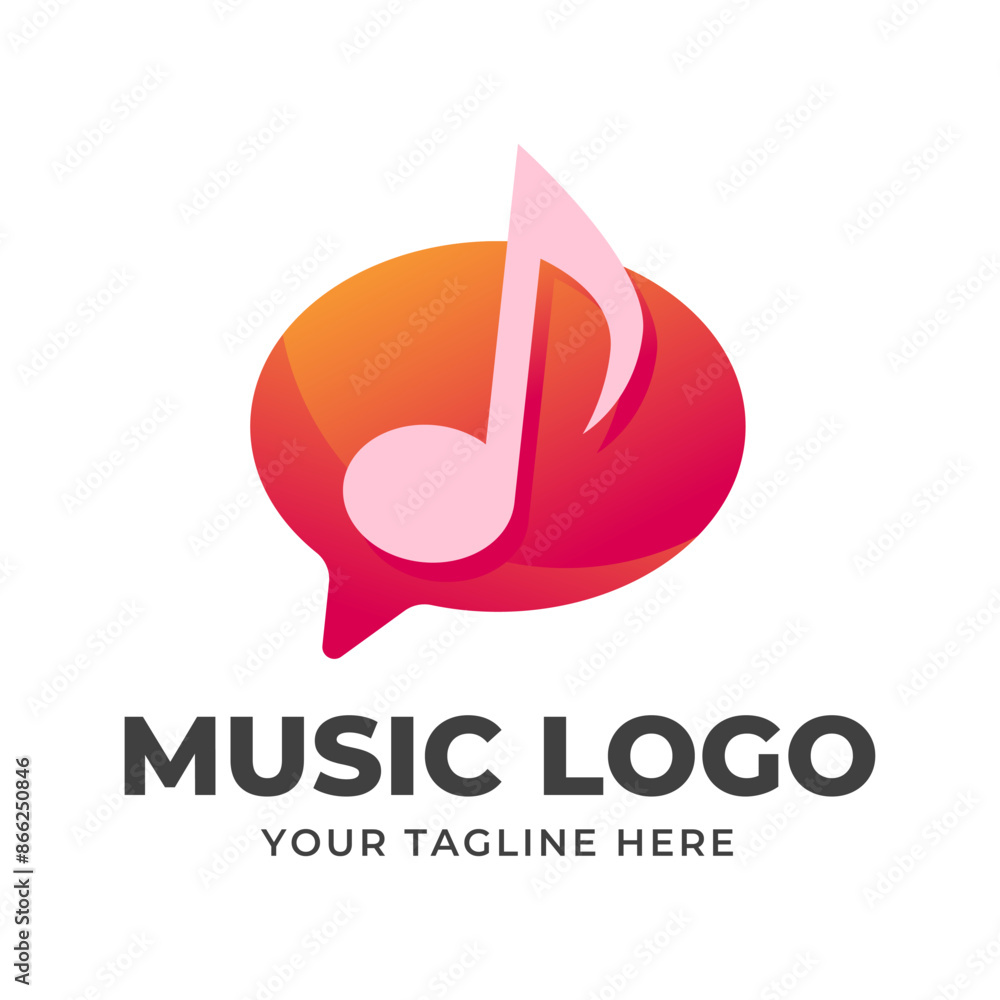 Music vector logo graphic modern abstract Music vector logo graphic modern abstract