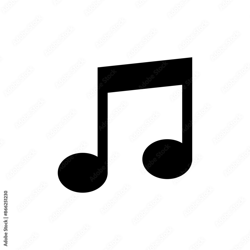 Vector illustration of musical notes on white background Vector illustration of musical notes on white background