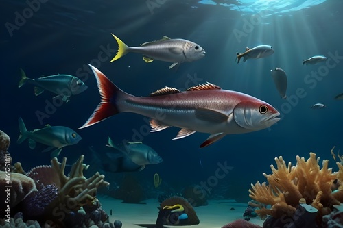fish in aquarium