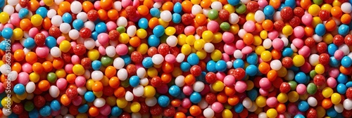 A Colorful Array of Candy Coated Chocolate Balls photo