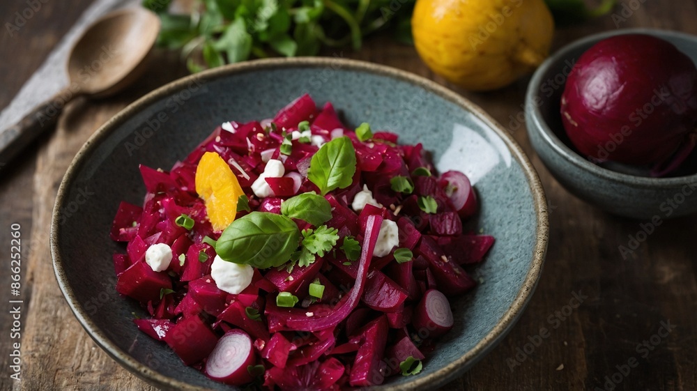 Fresh Beetroot Salad with Goat Cheese and Citrus Fresh Beetroot Salad with Goat Cheese and Citrus