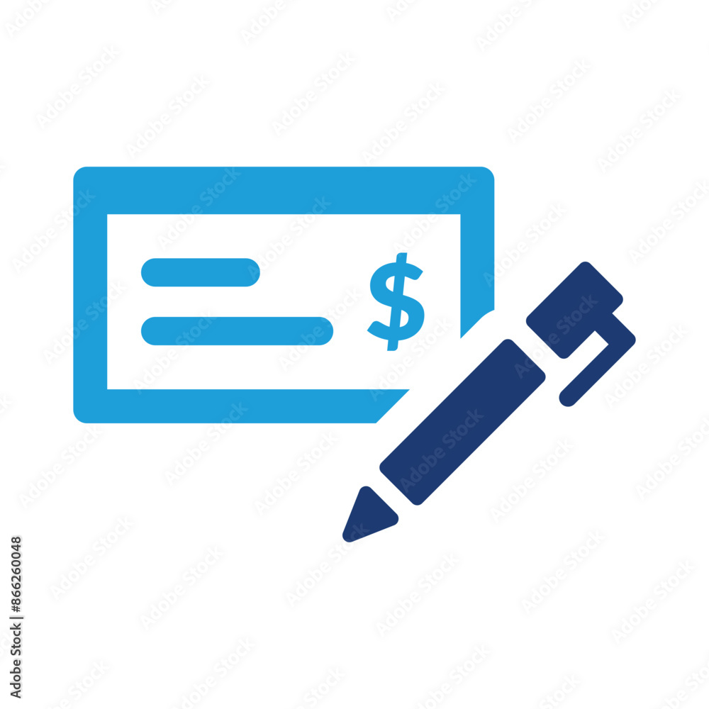 Bank check icon Bank check icon