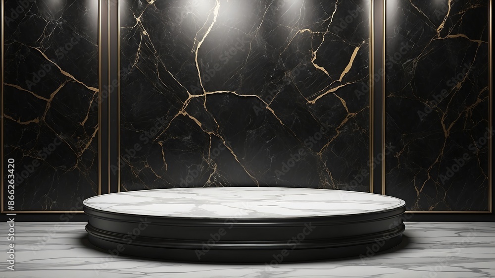 Black marblr podium product Black marblr podium product