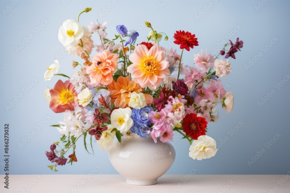 Flower plant white vase. Flower plant white vase.