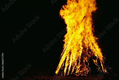 fire in the midsummer night