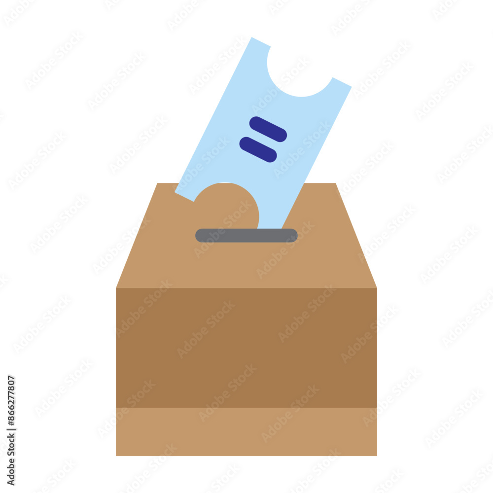 Ticket Box Vector Flat Icon Design Ticket Box Vector Flat Icon Design