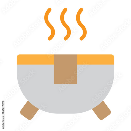 Hot Tub Vector Flat Icon Design