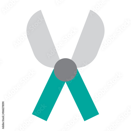 Grass Cutter Vector Flat Icon Design