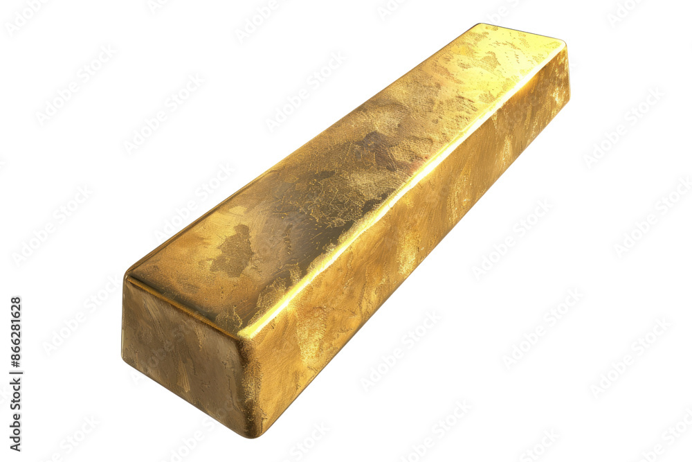 Gold bar isolated on transparent background Gold bar isolated on transparent background