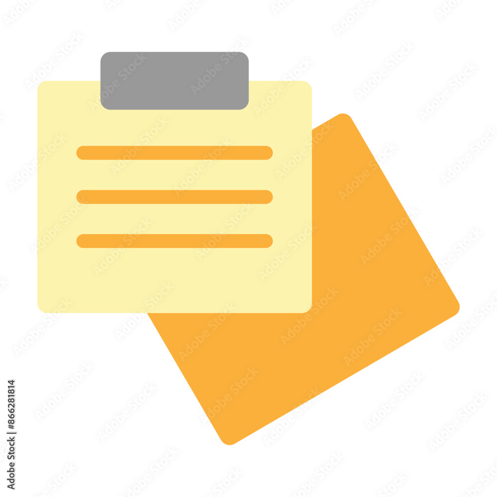 Paper Note Vector Flat Icon design Paper Note Vector Flat Icon design