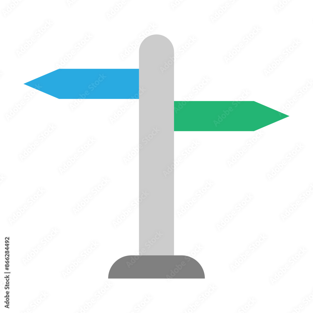 Direction Vector Flat Icon design Direction Vector Flat Icon design
