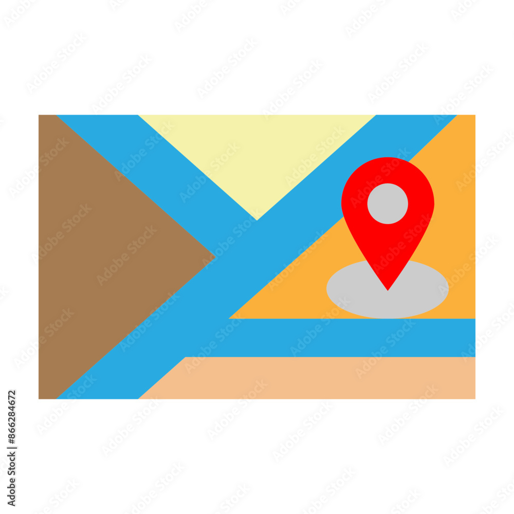 Point of Interest Vector Flat Icon design Point of Interest Vector Flat Icon design