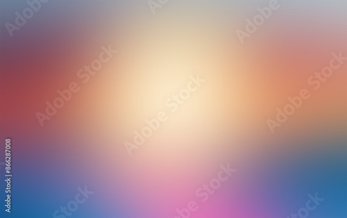 abstract blurred background with soft gradient of red, orange, yellow, pink, blue and white colors - perfect for website or social media design.