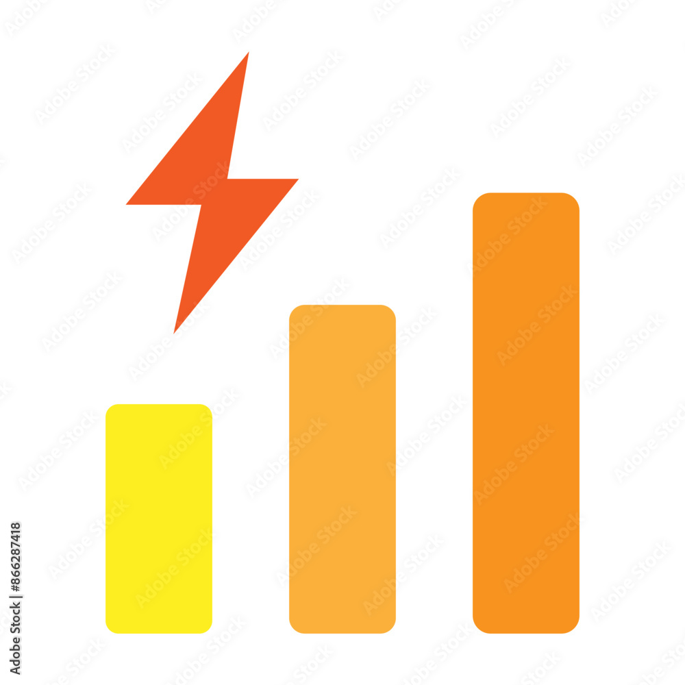 Intensity Vector Flat Icon Design Intensity Vector Flat Icon Design