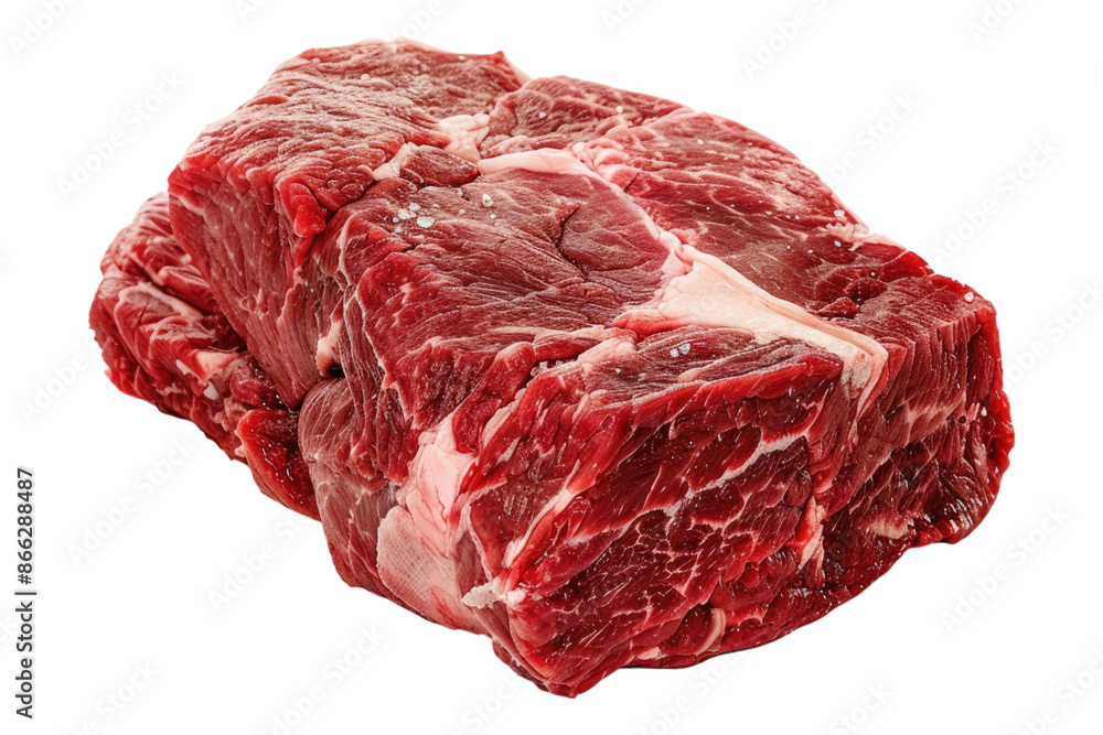 Obraz premium Beef meat isolated on transparent background