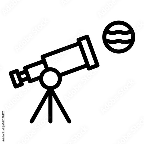 Astrophysics Line Icons Design