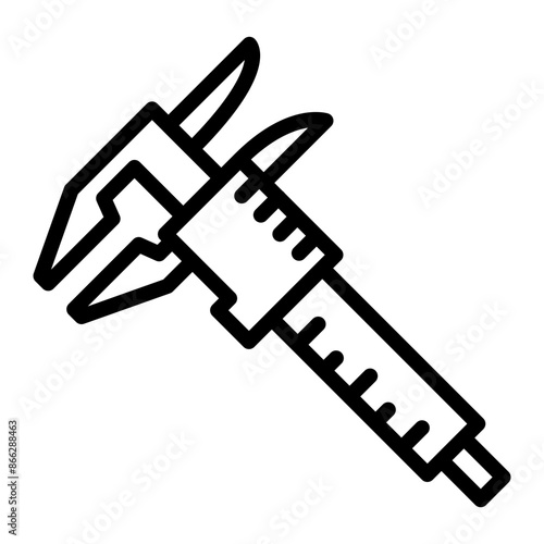 Caliper Line Icons Design