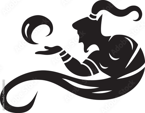 Aladdin Genie Vector Design 