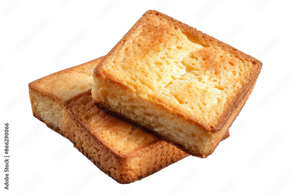 Cake rusk isolated on transparent background Cake rusk isolated on transparent background