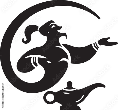 Aladdin Genie Vector Design 