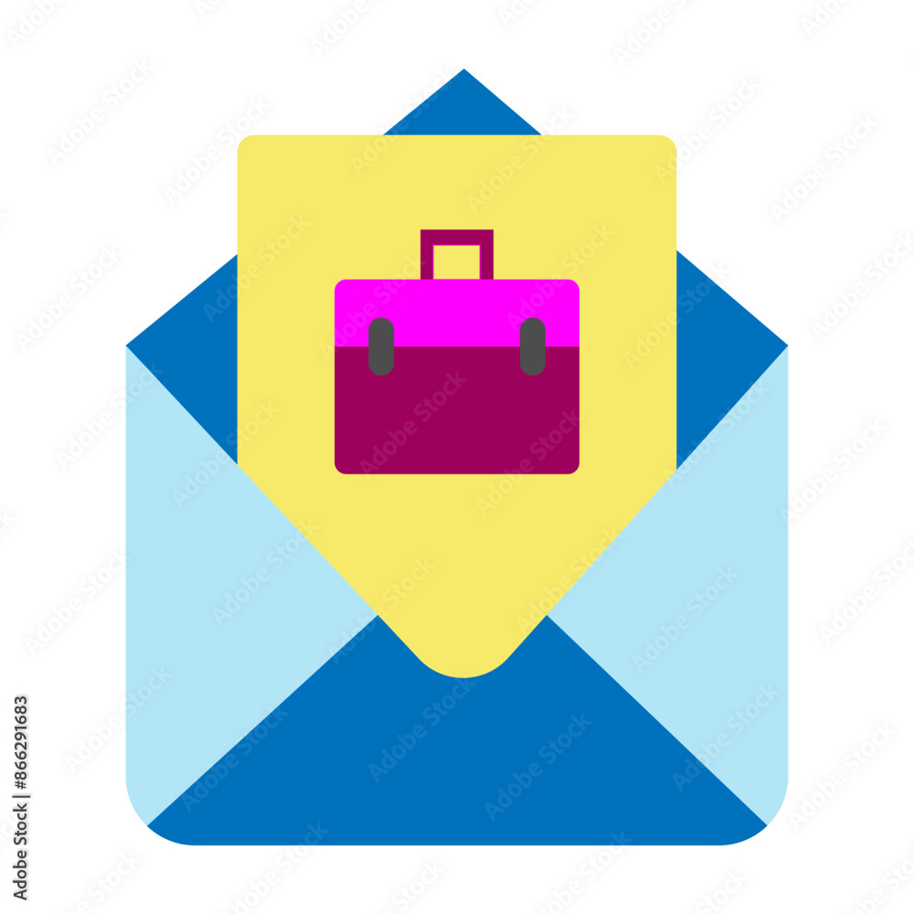 Job Offer Vector Flat icon design Job Offer Vector Flat icon design