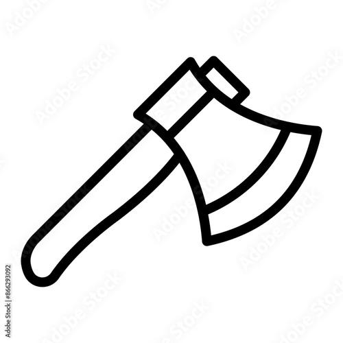 Axe Line Icon Design