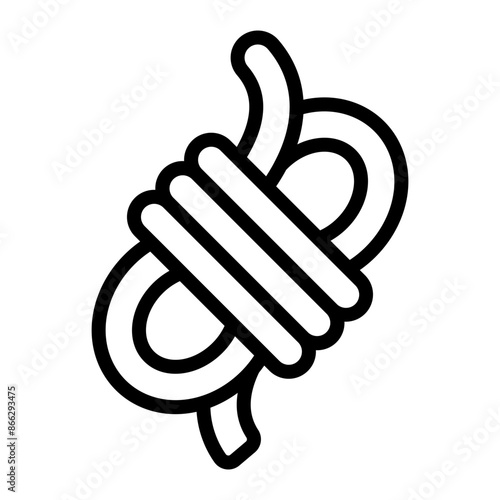 Rope Line Icon Design