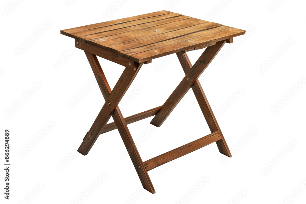Folding table isolated on transparent background Folding table isolated on transparent background