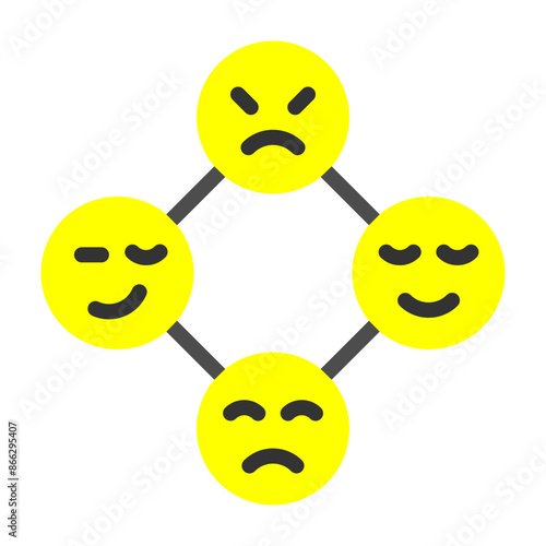 Emotion Vector Flat Icon Design